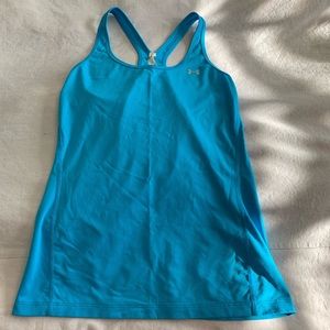 Under Armour blue racer back training tank